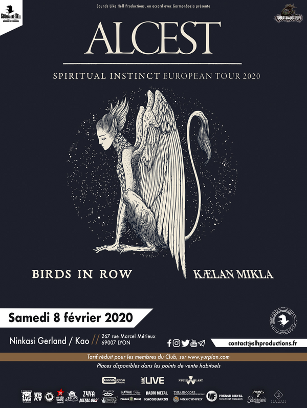 Alcest / Birds In Row / Kaelan Mikla (Ninkasi Gerland - Le Kao)