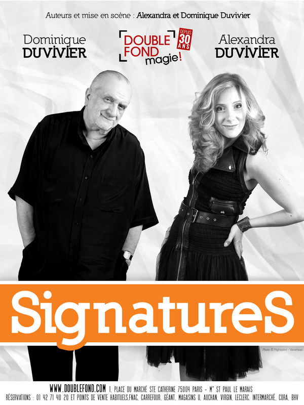 Alexandra Et Dominique Duvivier Dans Signatures (Le Double Fond)