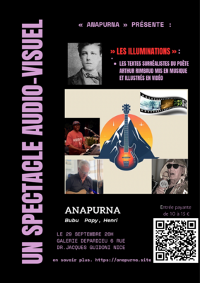 ANAPURNA présente "Les illuminations" Les textes surréalistes du poète Arthur Rimbaud mis en musique et illustrés en vidéo