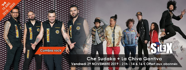 Che Sudaka + La Chiva Gantiva (Le Silex / Jazz club d'Auxerre)