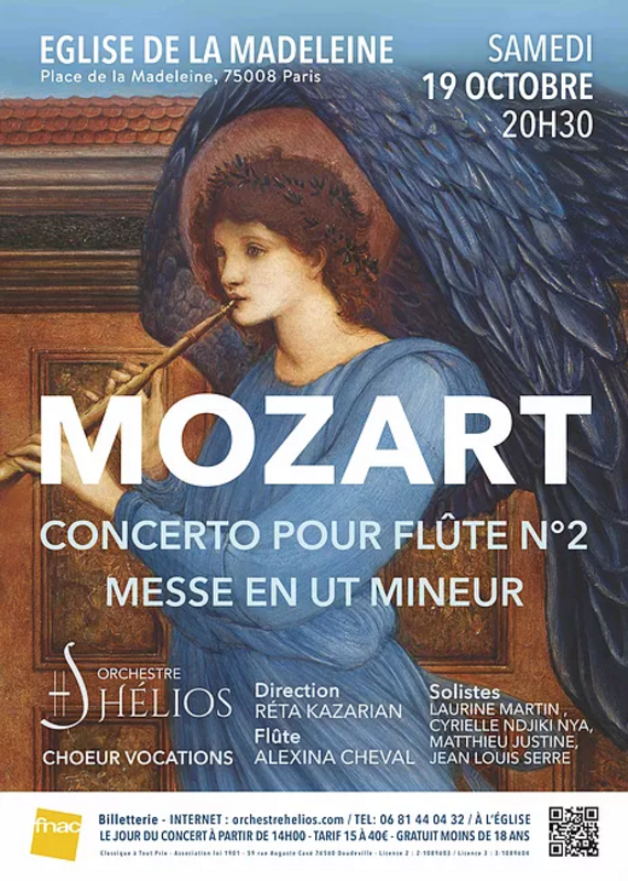 Concerto pour flûte N°2 de Mozart - Messe en Ut mineur (Eglise De La Madeleine)