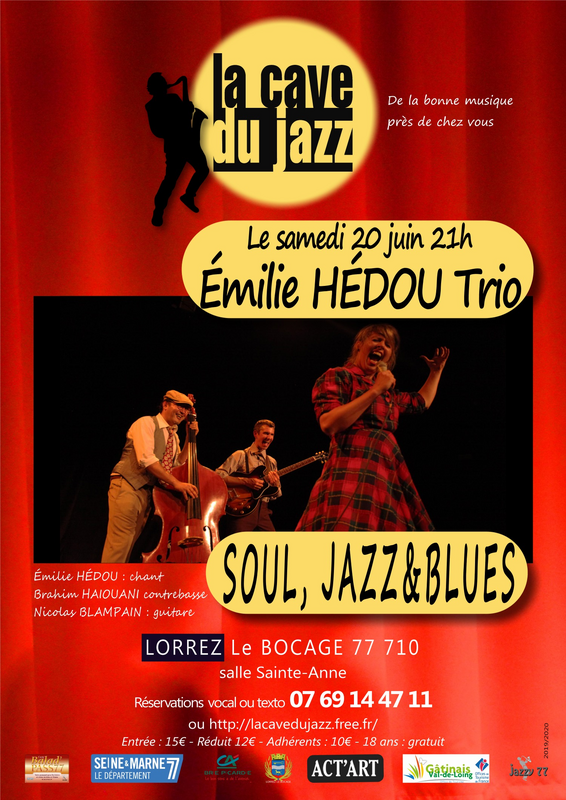 Émilie HÉDOU Trio (La Cave Du Jazz)
