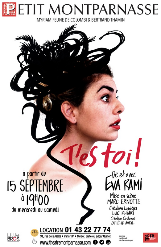 Eva Rami dans T'es toi (Théâtre Montparnasse)