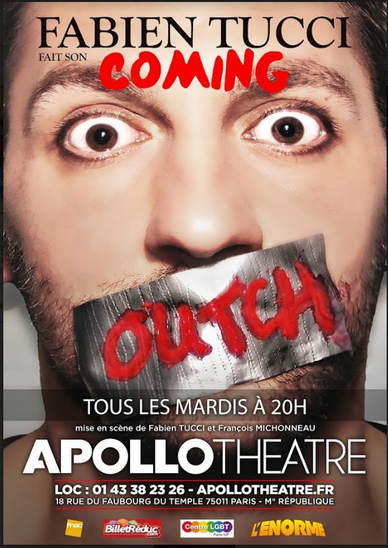 Fabien Tucci Dans Coming Outch (Apollo Théâtre)