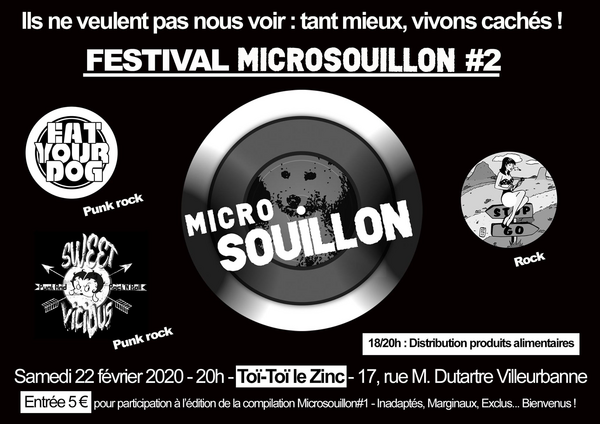 Festival Microsouillon #2 : Eat yor dog + Stop and Go + Sweet Vicious (Toï Toï Le Zinc)