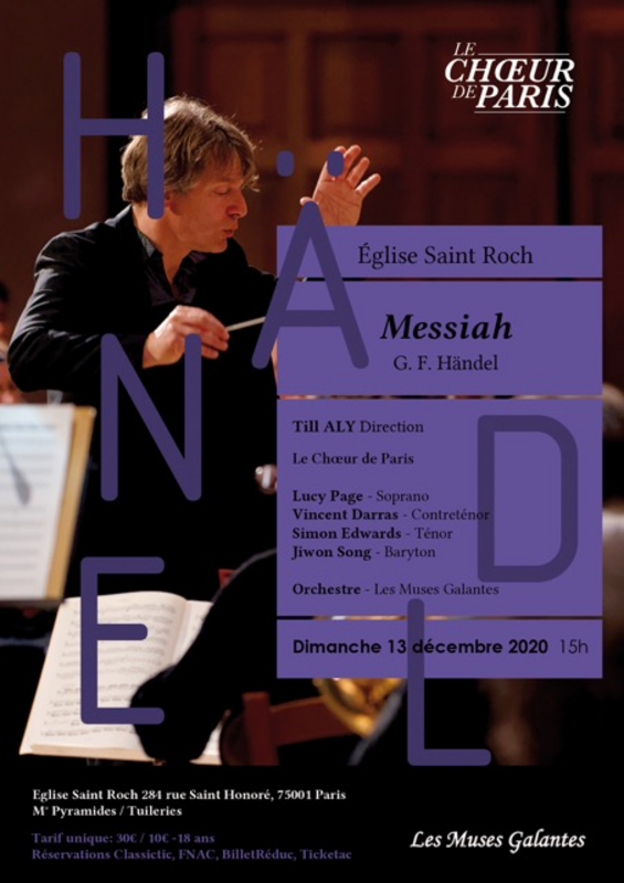 Georg Friedrich Haendel : Le Messie (Messiah) (Eglise Saint Roch)