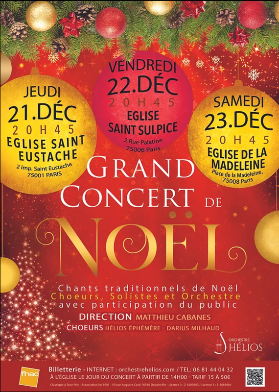 Grand Concert de Noël (Église Saint-Sulpice )