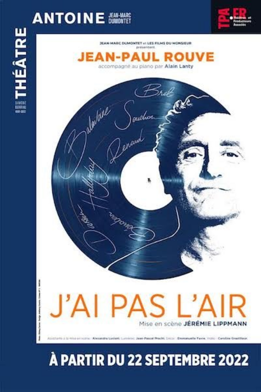 Jean-Paul Rouve dans J'ai pas l'air (Théâtre Antoine)