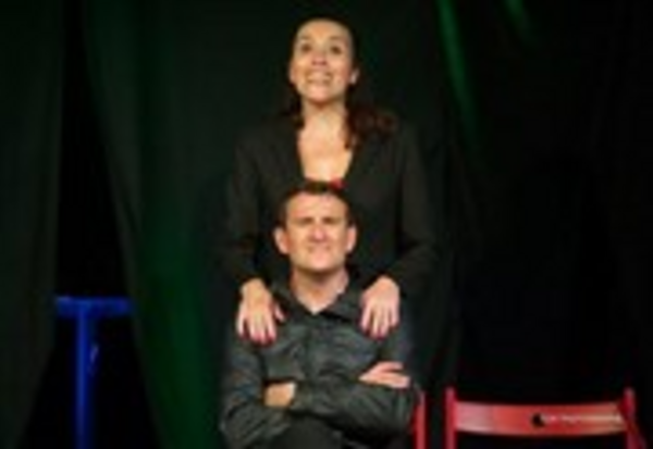 Karine Kadi et Sylvain Vanstaevel dans Couple en un acte (L'imprimerie Café-Théâtre)