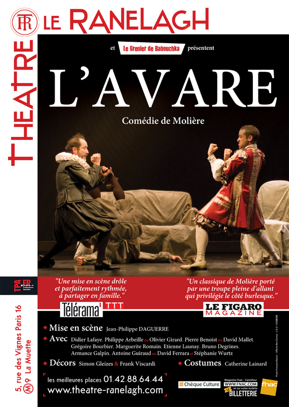 L'avare (Théâtre le Ranelagh)