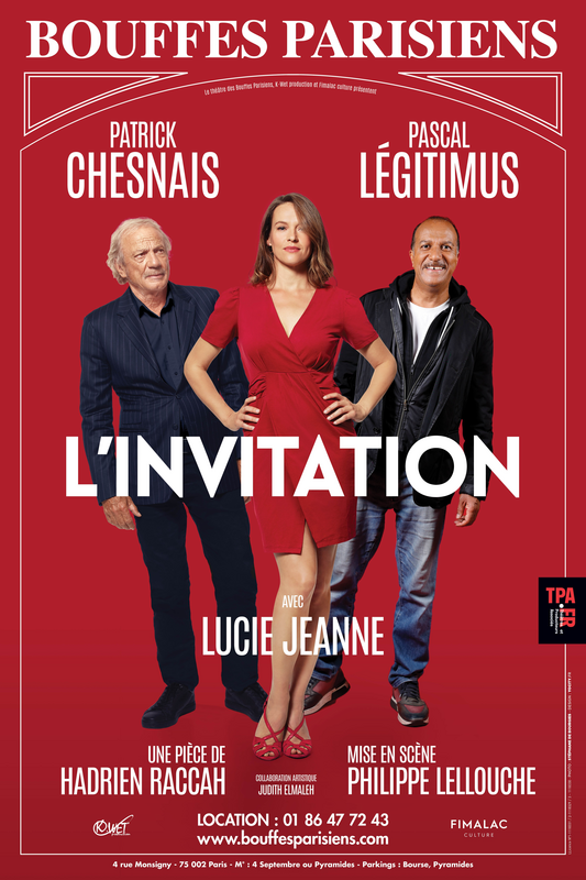 L'invitation avec Patrick Chesnais et Pascal Legitimus (Théâtre des Bouffes Parisiens)