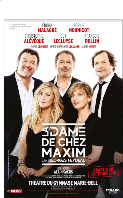La Dame De Chez Maxim (Théâtre du Gymnase Marie-Bell)