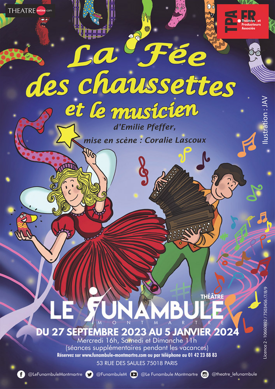 La fée des chaussettes et le musicien (Funambule Montmartre)