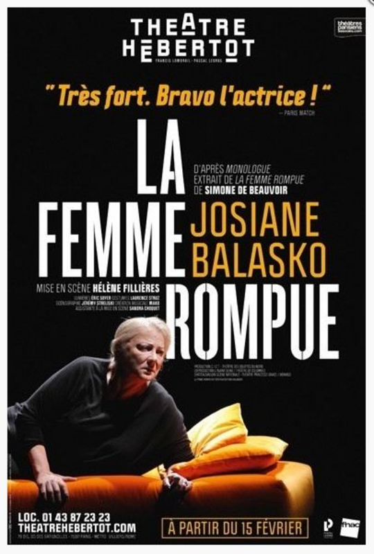 La Femme Rompue Avec Josiane Balasko (Théâtre Hébertot)
