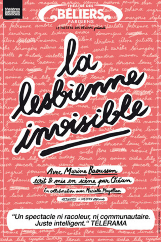 La lesbienne invisible (Théâtre des Béliers Parisiens)