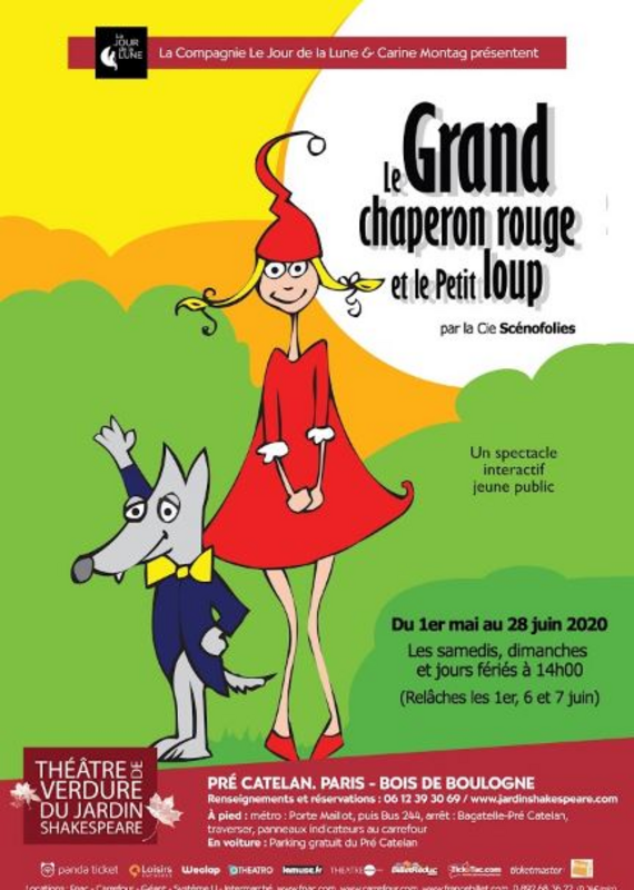 Le Grand chaperon rouge et le Petit loup (Théâtre de verdure du jardin Shakespeare Pré Catelan)