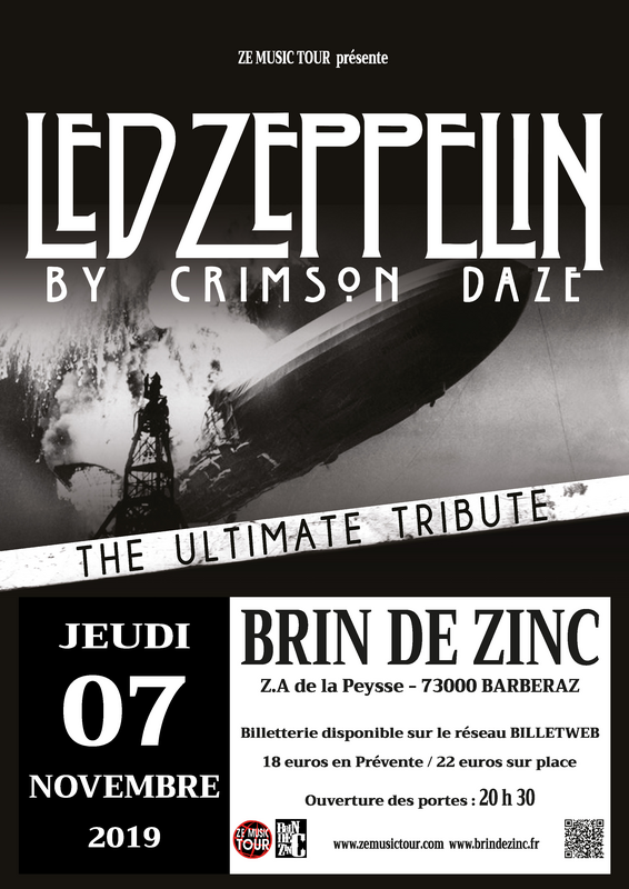 Led Zeppelin Tribute by Crimson Daze + Gianna CHILLA & The Experience (Le Brin de Zinc)