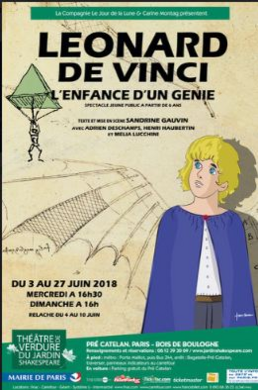Léonard De Vinci, L'enfance D'un Génie (Théâtre de verdure du jardin Shakespeare Pré Catelan)