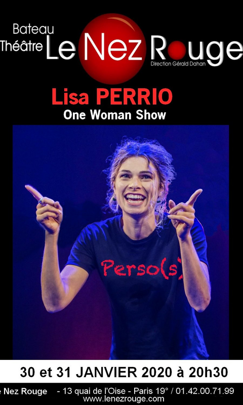 Lisa Perrio dans "Perso(s)" (Le Nez Rouge)