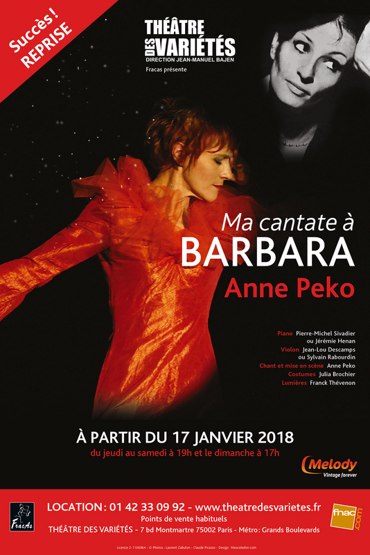 Ma Cantate à Barbara (Théâtre des Variétés)