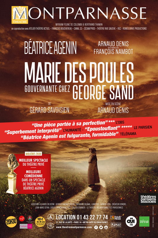 Marie des poules, gouvernante chez George Sand (Théâtre Montparnasse)