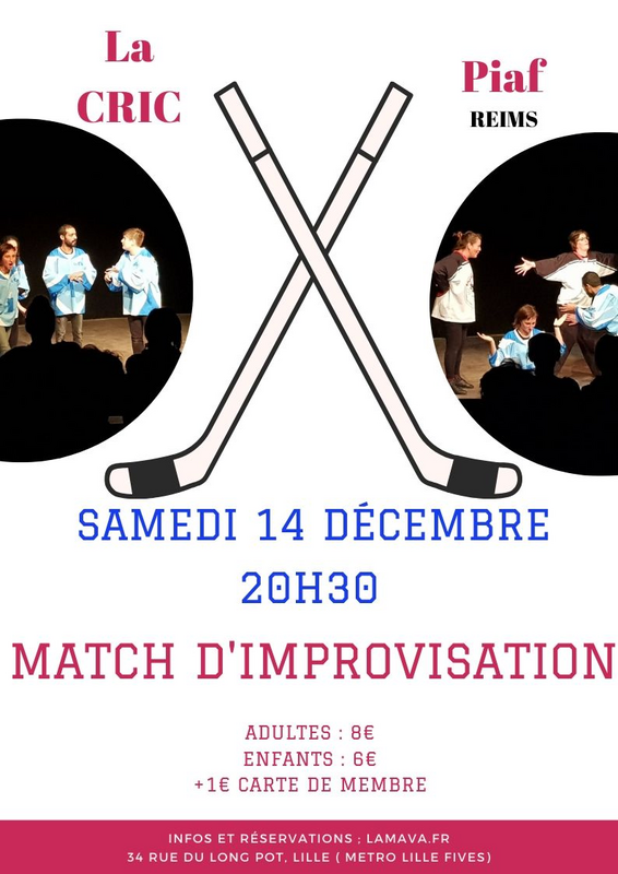 Match d'Improvisation La CRIC - Piaf de Reims (La mava)