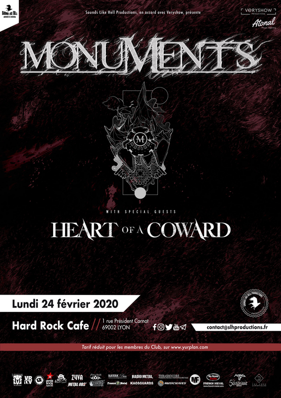 Monuments - Heart Of A Coward (Hard Rock Café - Lyon)