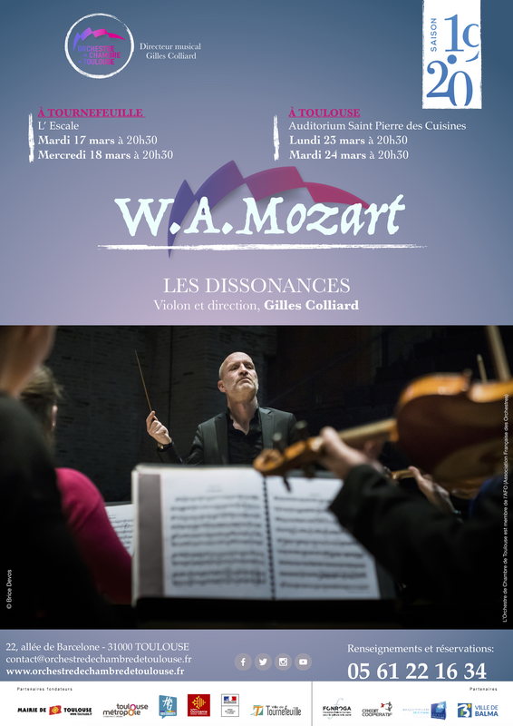 Mozart, les dissonances (Auditorium Saint Pierre Des Cuisines)