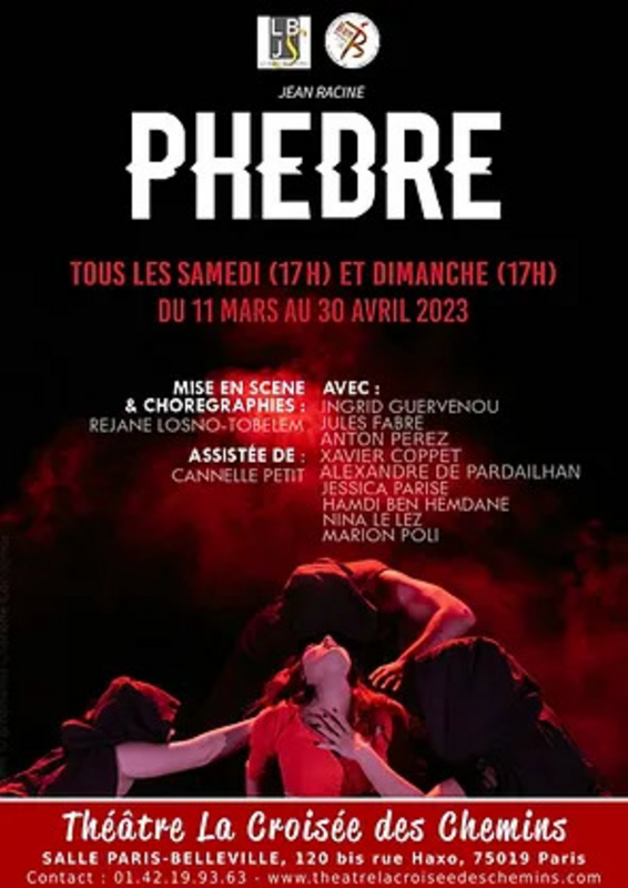 Phèdre (Théâtre La Croisée des Chemins-Salle Belleville)