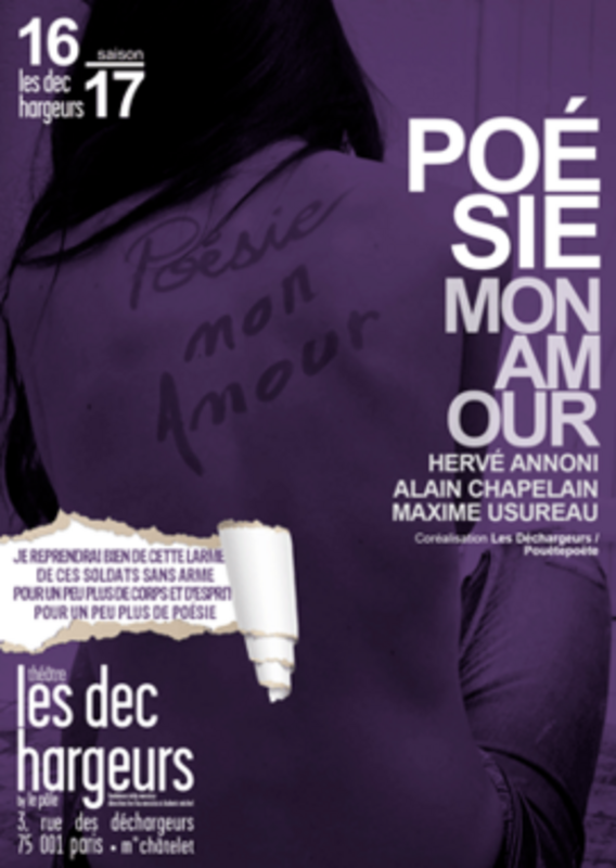 Poésie Mon Amour (Théâtre Les Déchargeurs)