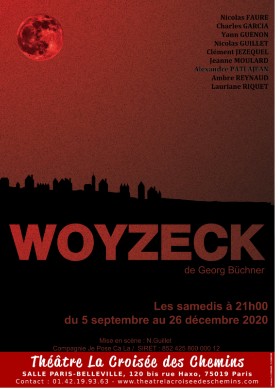 Woyzeck  (Théâtre La Croisée des Chemins-Salle Belleville)